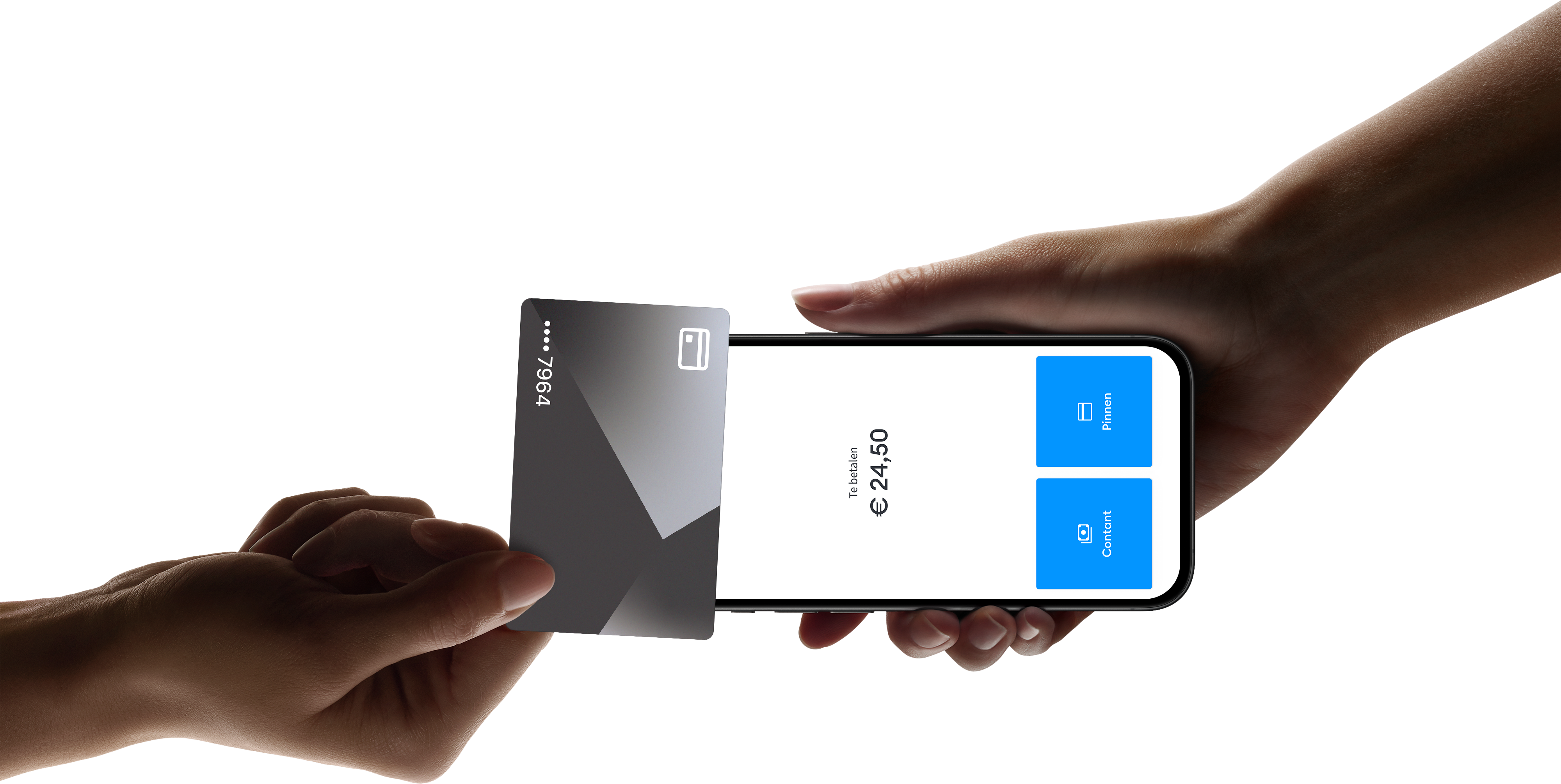 Mobile phone running CCV SalesPOS